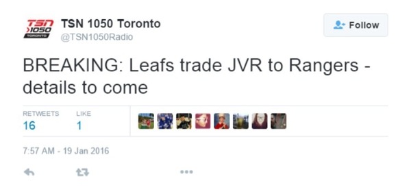 JVR trade